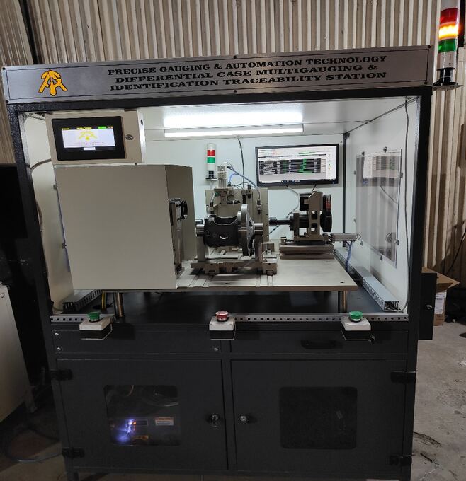 Differential Case Multigauging & Laser Marking with 2D Verification Machine