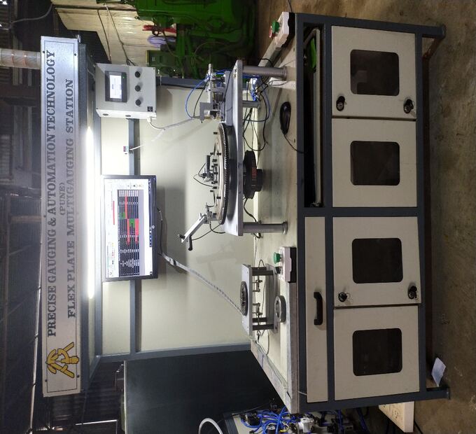 PLC-PC Based Flex Plate Multigauging Machine