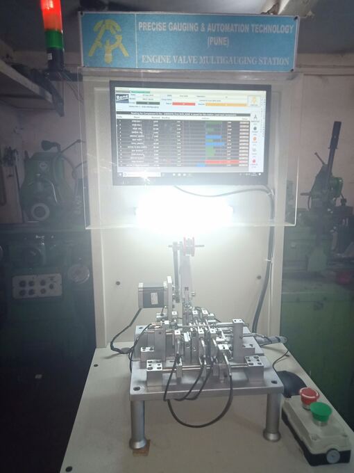 PLC-PC Based Engine Valve Multigauging Machine