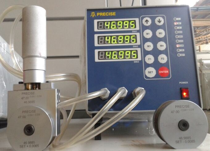 Air- Electronic 3 Channel Tri-color DRO for Crankshaft Pin & Journal Inspection